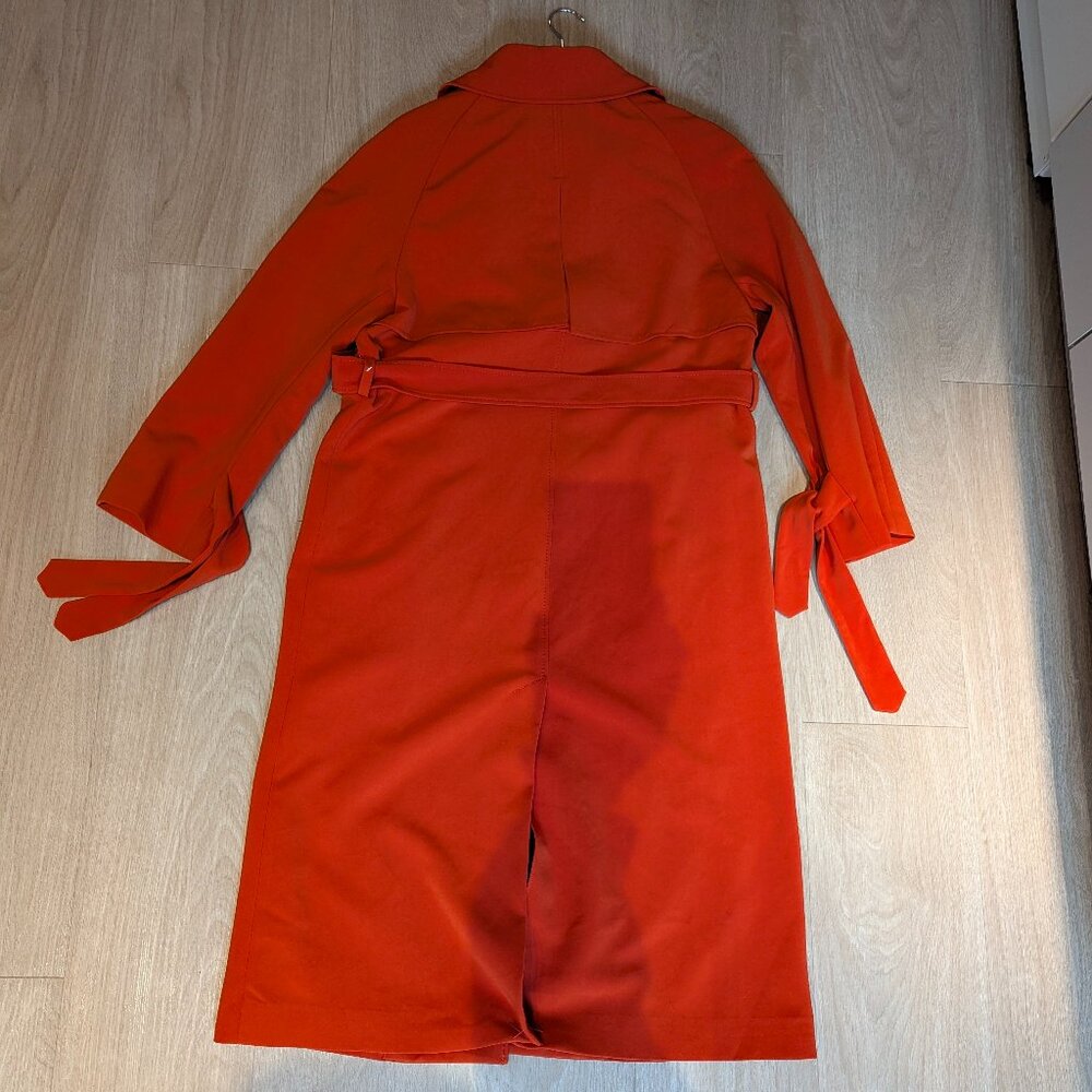 H&M Vibrant Sunset Orange Trench Coat - Picture 3 of 8